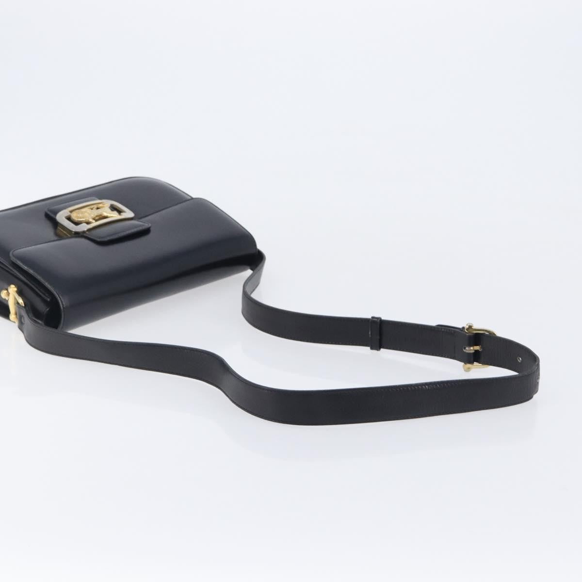 Celine Horse Carriage Leather, Black, Leather, Shoulder Bag
