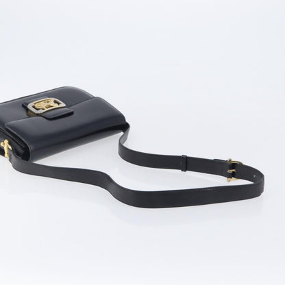 Celine Horse Carriage Leather, Black, Leather, Shoulder Bag