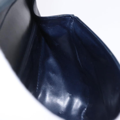 Salvatore Ferragamo Gancini Leather, Navy, Leather, Shoulder Bag