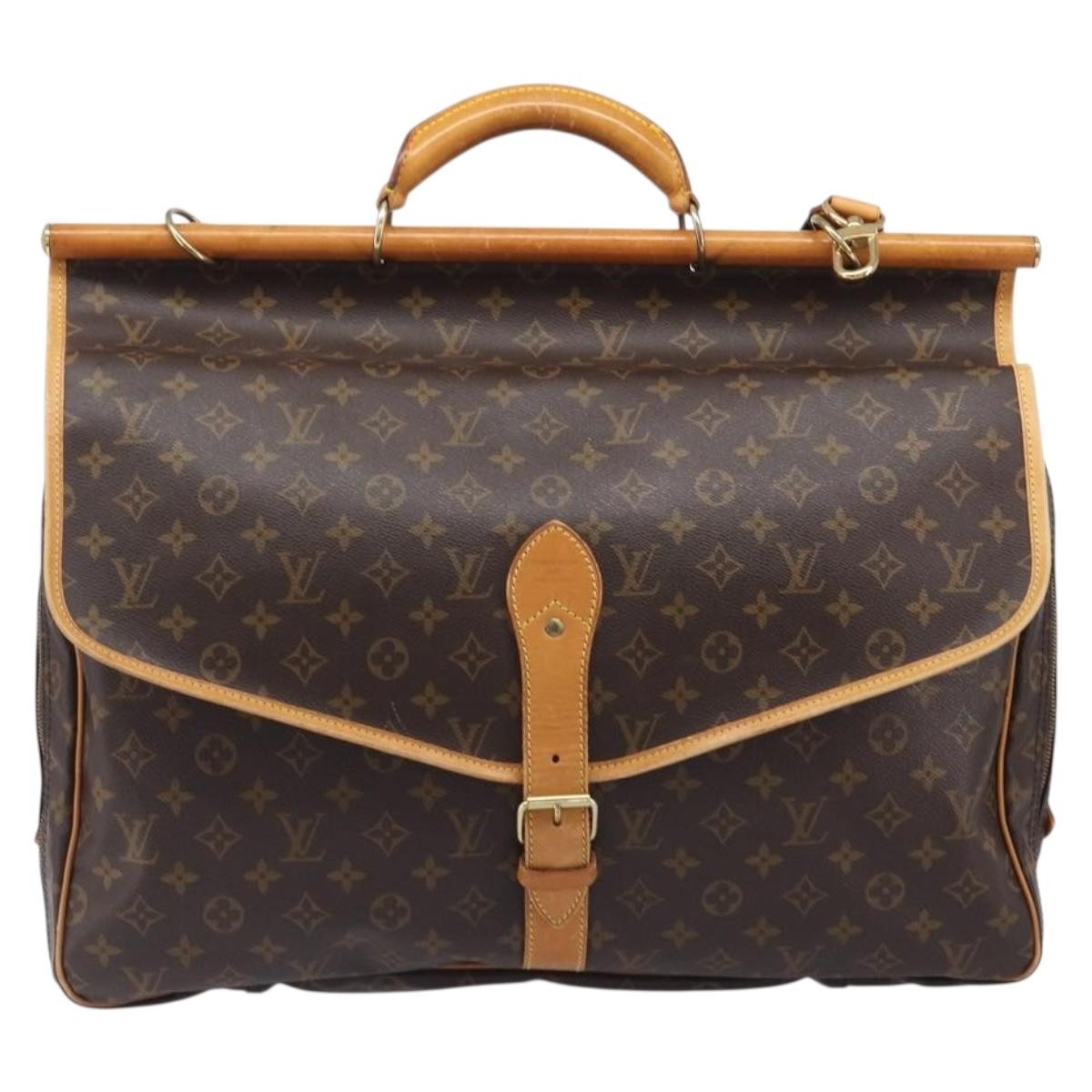 Louis Vuitton Sac Chasse Hunting Monogram Canvas, Brown, Canvas, Handbag