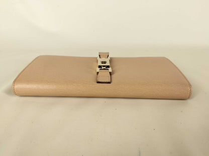 Gucci Jackie Vintage long Leather, Pink, Leather, Wallet