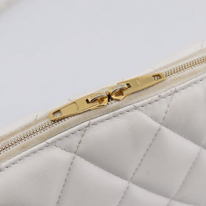 Balenciaga Touch B. Camera Quilted Leather, White, Leather, Handbag