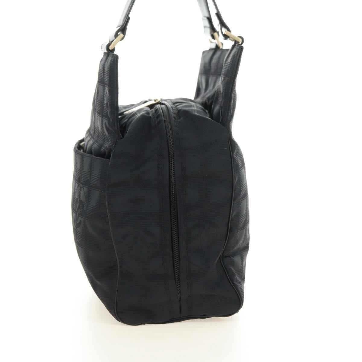 Chanel Travel Line Nylon, Black, Nylon, Tote Bag