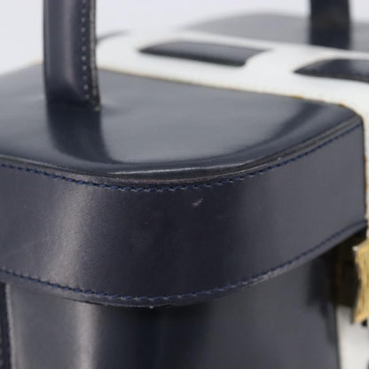 Celine Handbag Leather, Navy, Leather, Handbag