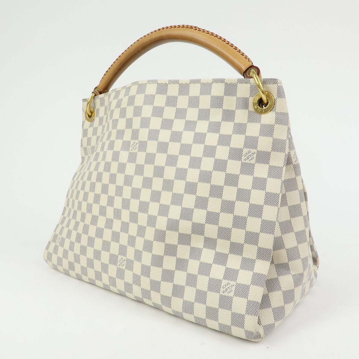 Louis Vuitton Artsy Damier, White, Canvas, Handbag
