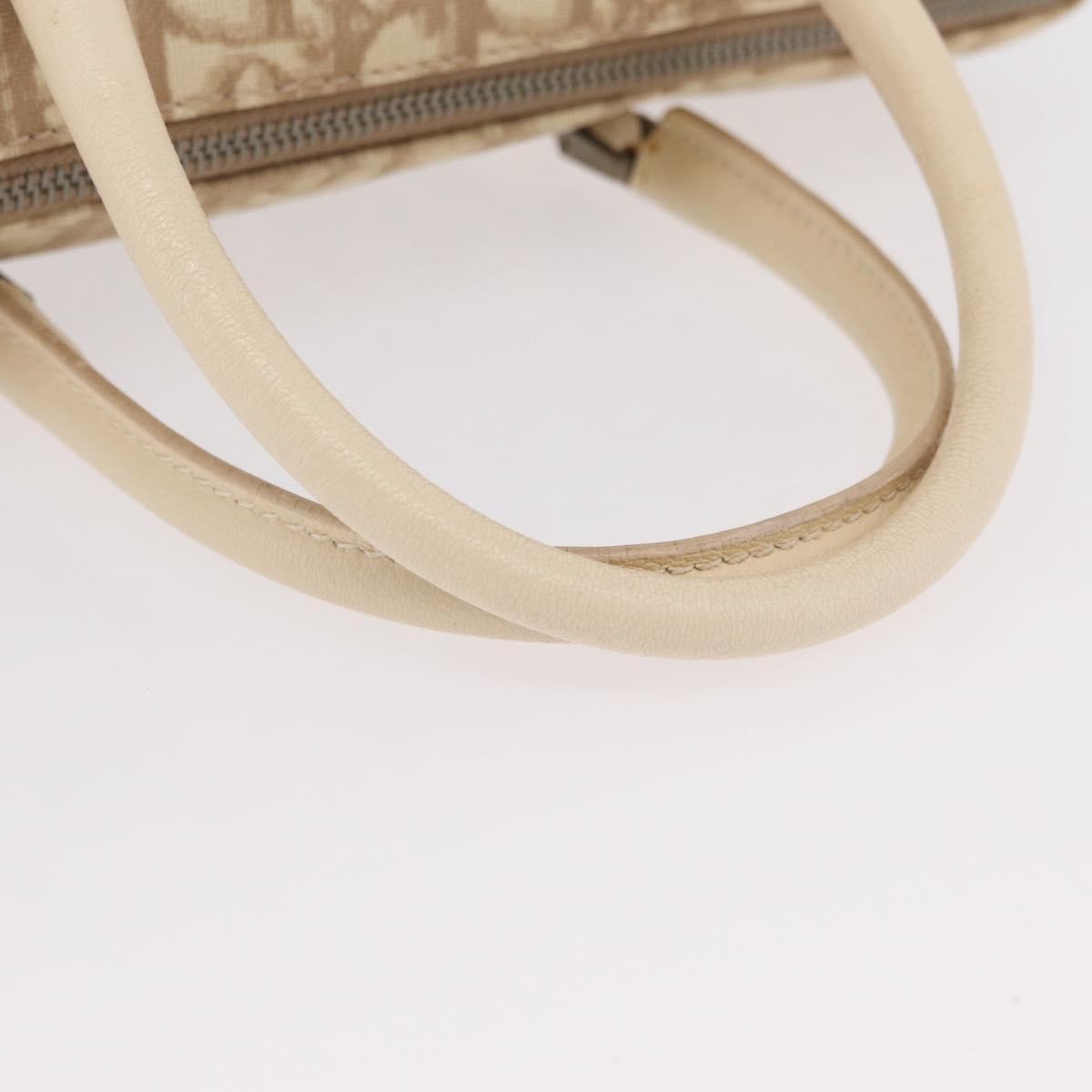 Christian Dior Vintage Boston Diorissimo Canvas, Beige, Canvas, Handbag