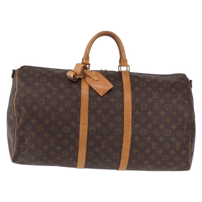 Louis Vuitton Keepall Bandoulière Monogram, Brown, Canvas, Travel Bag