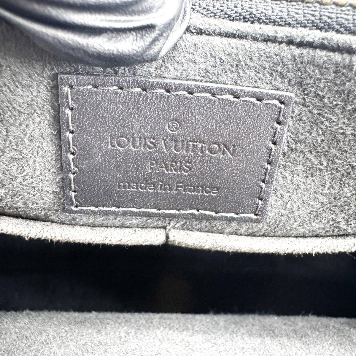 Louis Vuitton Very Monogram Leather, Black, Leather, Tote Bag