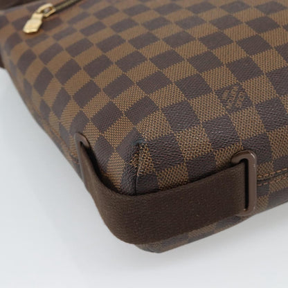Louis Vuitton Brooklyn Damier Ebene, Brown, Canvas, Shoulder Bag