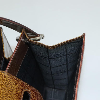 Celine Shoulder Leather, Khaki, Patent Leather, Shoulder Bag