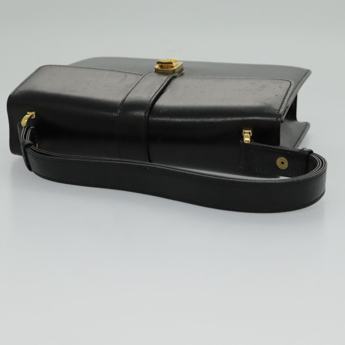 Gucci Shoulder Leather, Black, Leather, Shoulder Bag