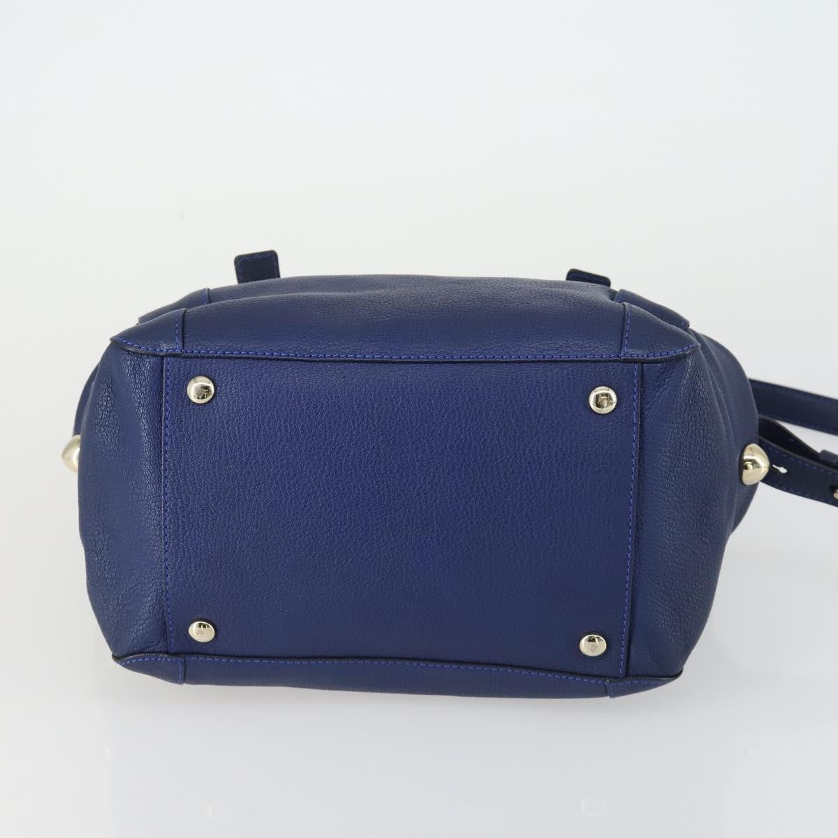 Chloe Bridget Convertible Satchel Leather, Navy, Leather, Handbag