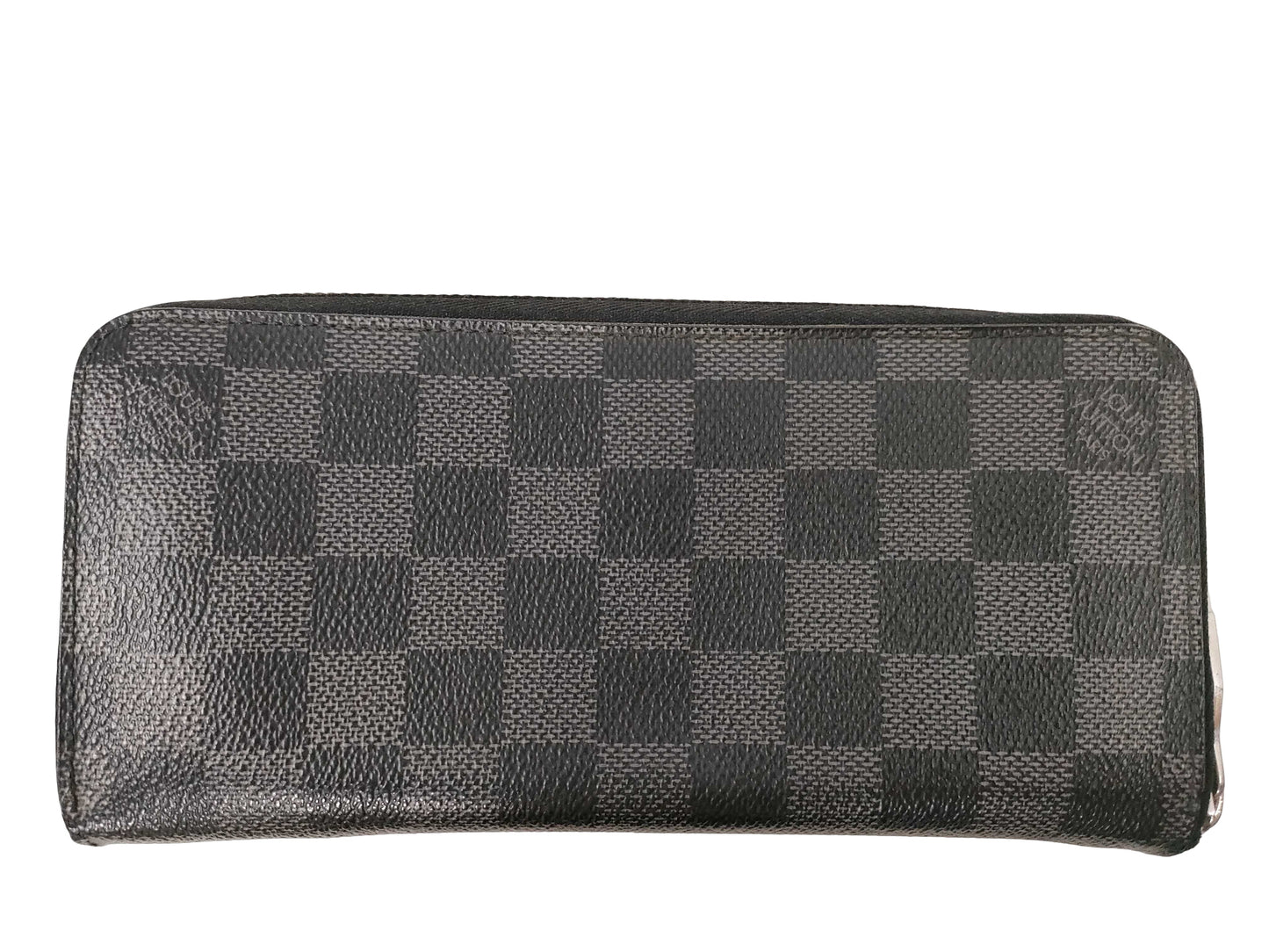 Louis Vuitton Zippy Organizer Damier Graphite, Black, Leather, Wallet