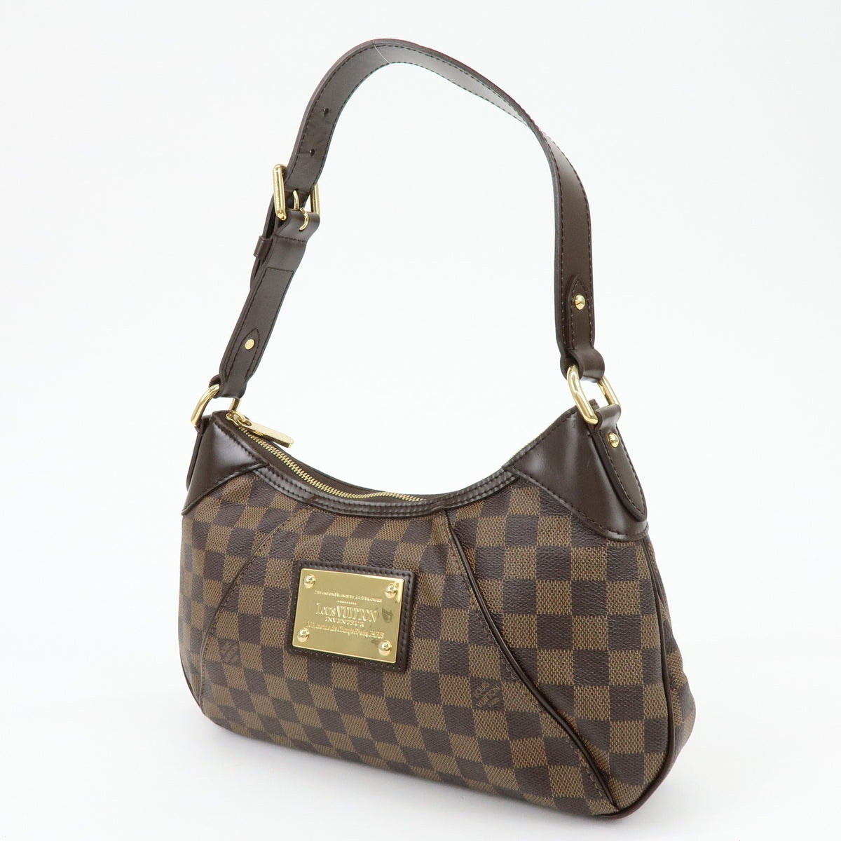 Louis Vuitton Thames Damier, Brown, Canvas, Handbag