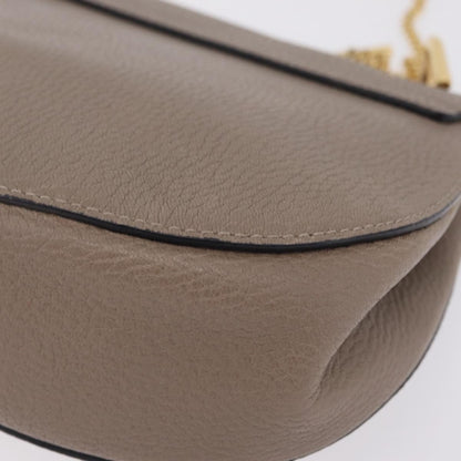Chloe Drew Leather, Beige, Leather, Crossbody Bag