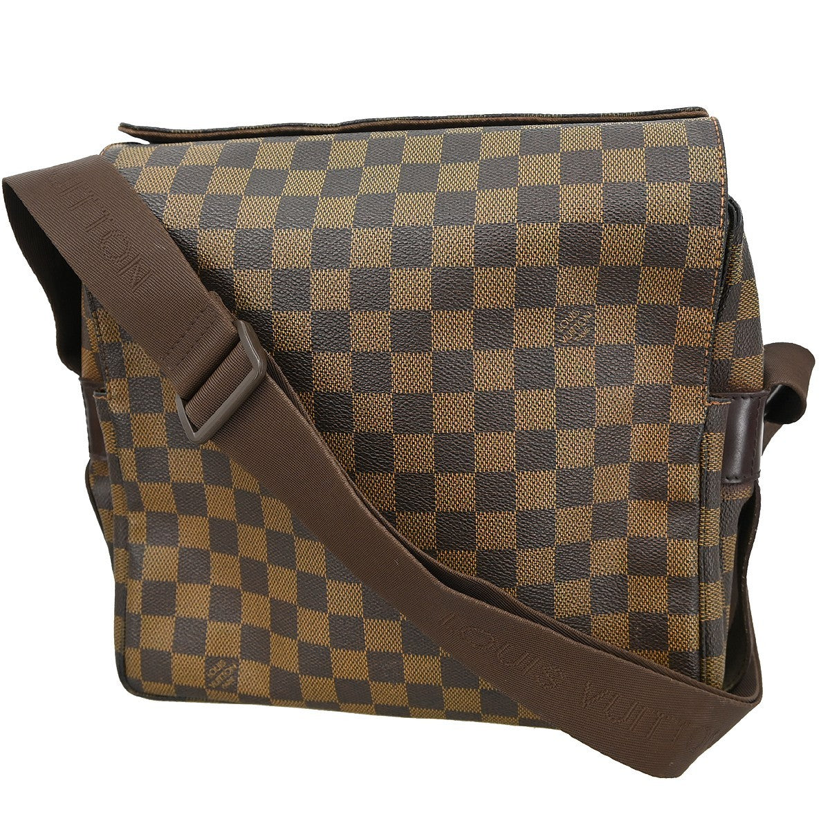 Louis Vuitton Naviglio Damier, Brown, Canvas, Shoulder Bag