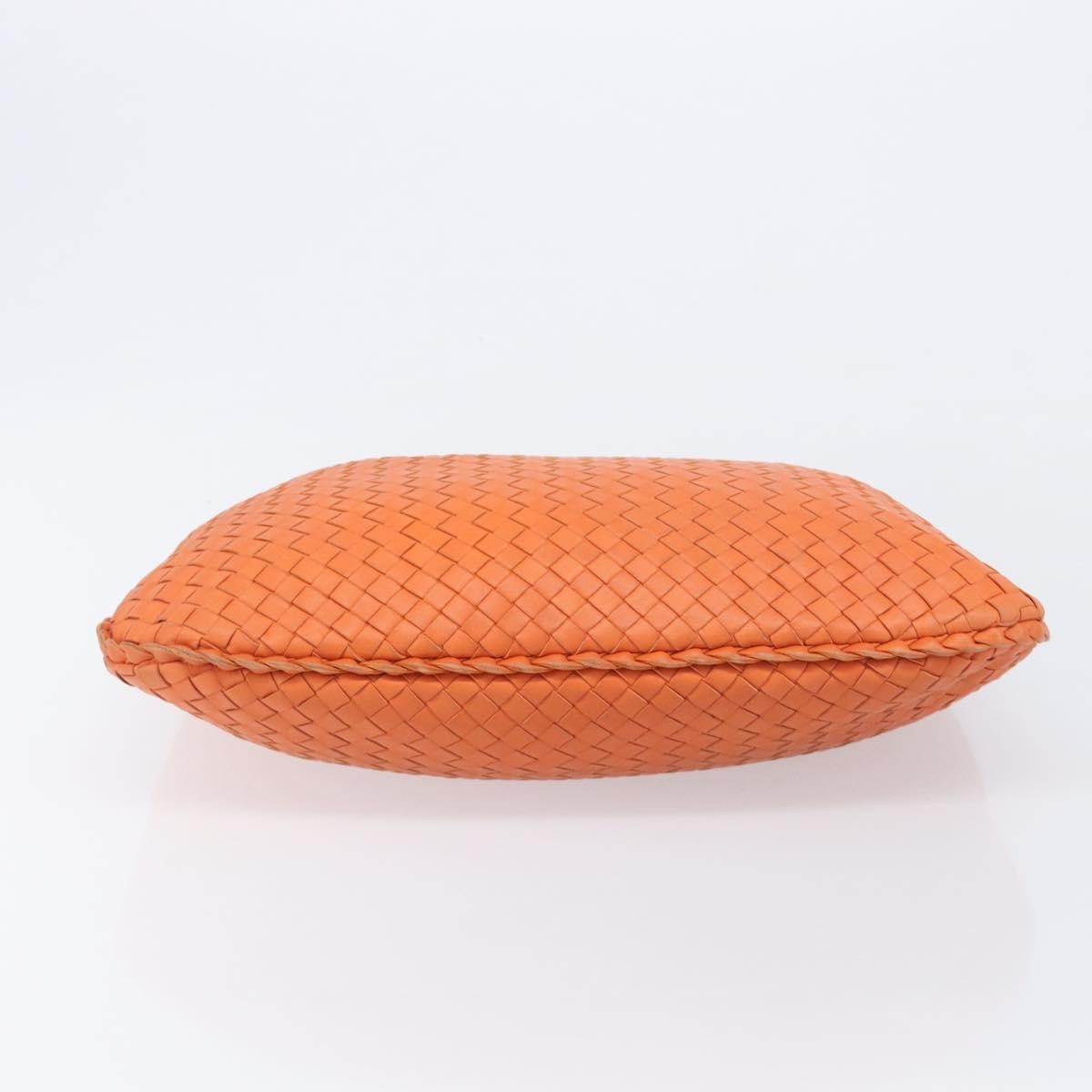 Bottega Veneta Veneta Hobo Intrecciato Nappa, Orange, Leather, Shoulder Bag