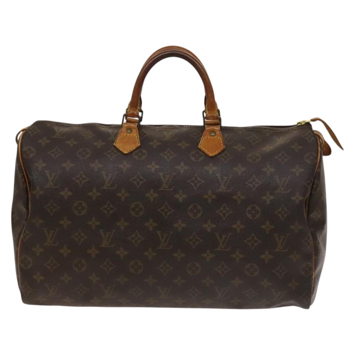 Louis Vuitton Speedy Handbag Monogram Canvas, BROWN, CANVAS, Handbag