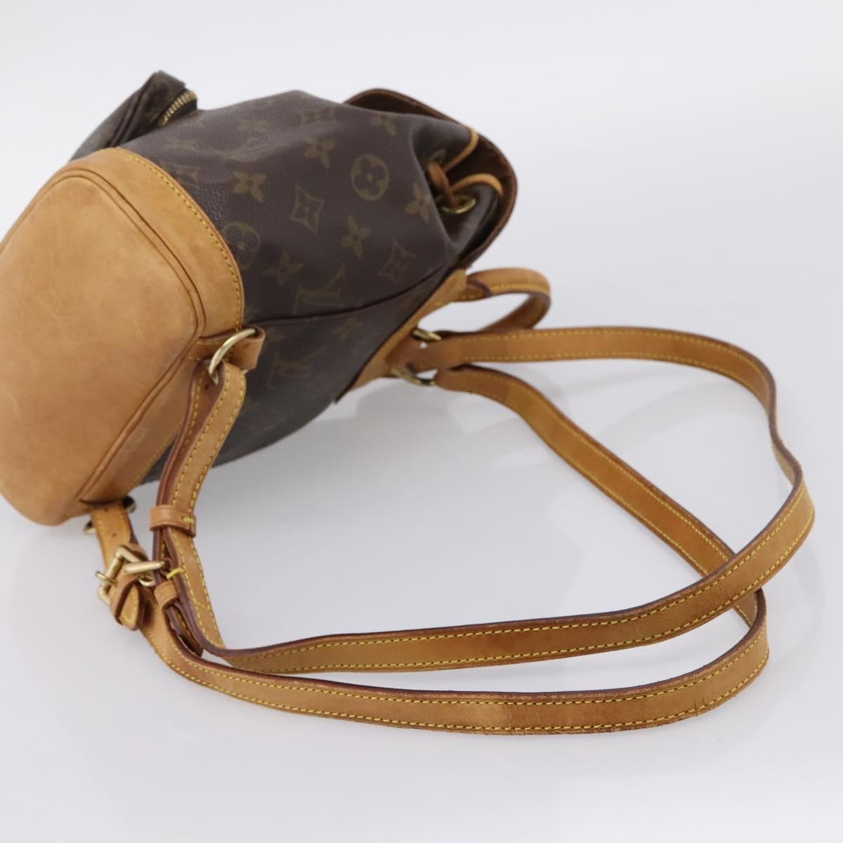 Louis Vuitton Vintage Montsouris Monogram Canvas, Brown, Canvas, Backpack