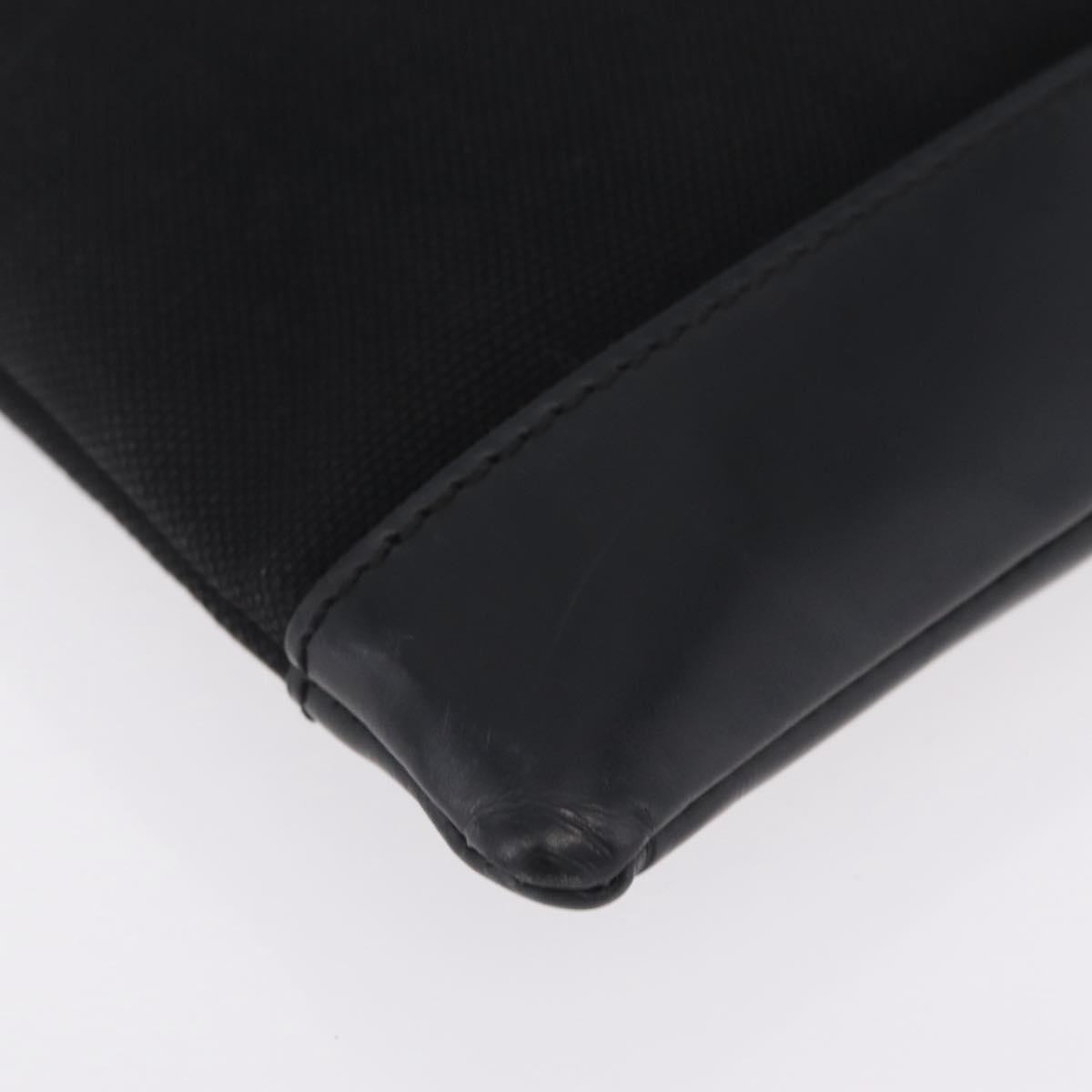 Balenciaga Navy Zip Canvas and Leather, Black, Canvas, Clutch