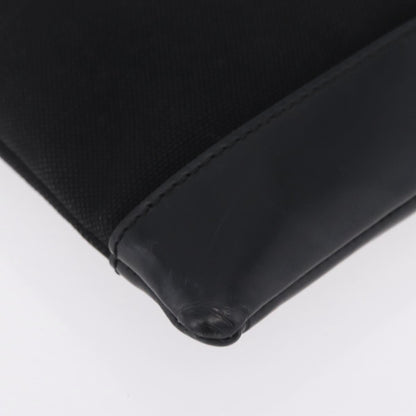 Balenciaga Navy Zip Canvas and Leather, Black, Canvas, Clutch