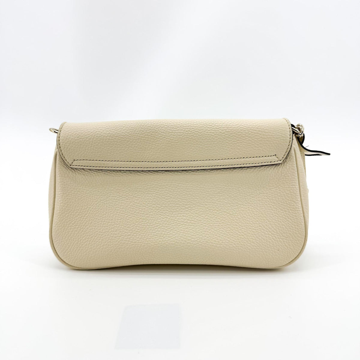 Gucci Soho Chain Leather, Beige, Leather, Crossbody Bag