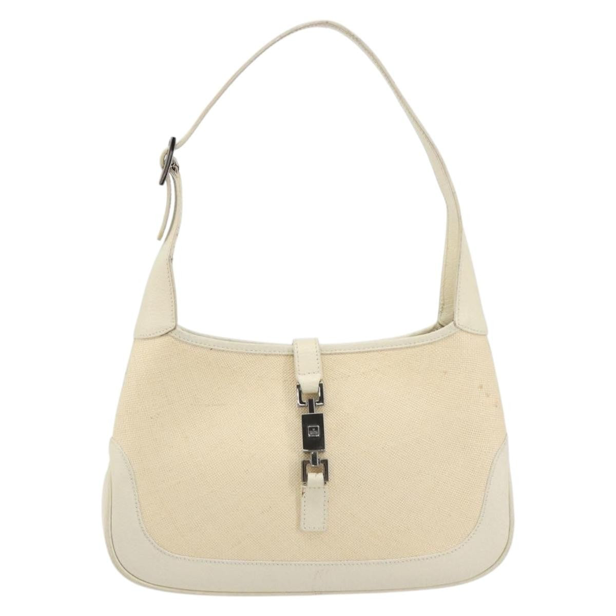 Gucci Jackie Hobo GG Canvas, Beige, Canvas, Shoulder Bag