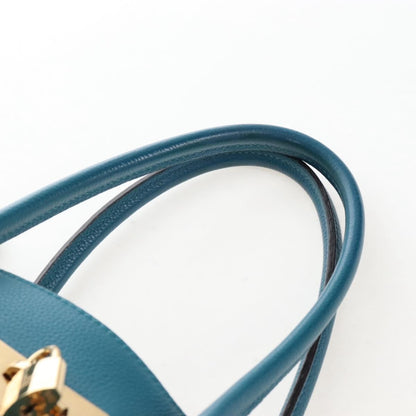 Louis Vuitton Milla Veau Nuage Calfskin, Blue, Leather, Handbag