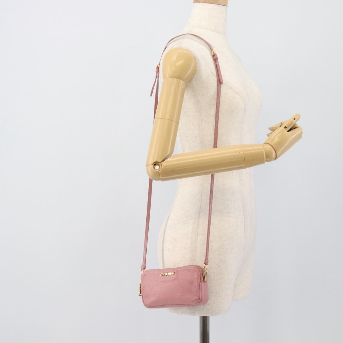 Miu Miu Vintage Leather, Pink, Leather, Handbag