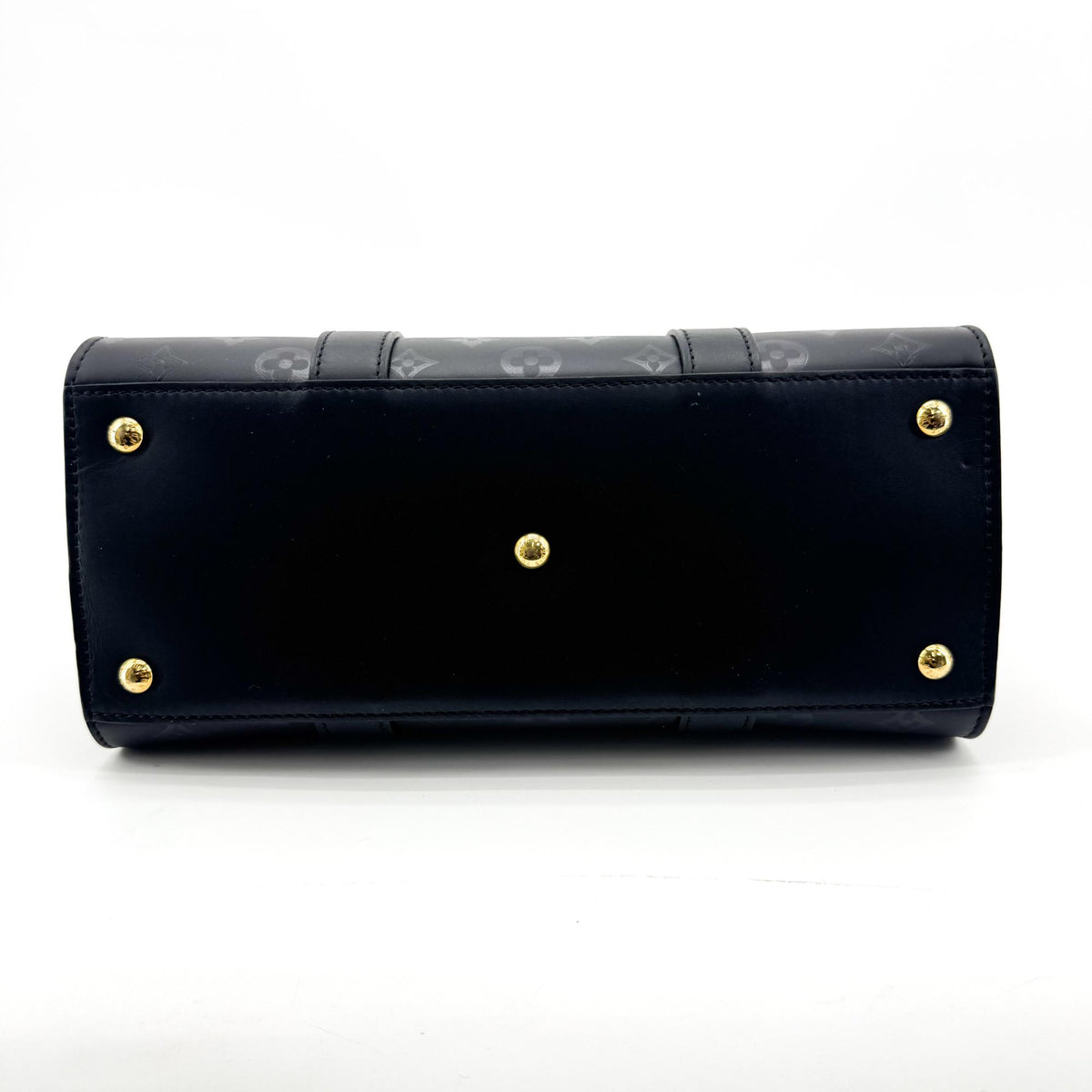 Louis Vuitton Very Monogram Leather, Black, Leather, Tote Bag
