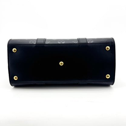 Louis Vuitton Very Monogram Leather, Black, Leather, Tote Bag