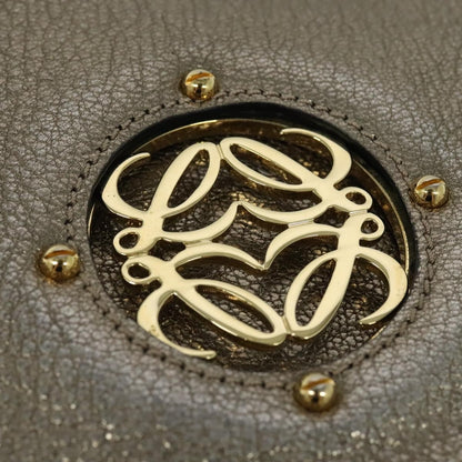 Loewe Anagram Leather, Gold, Leather, Tote Bag