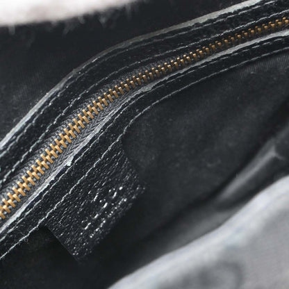 Gucci Piston Lock Jackie Hobo GG Canvas, Black, Canvas, Shoulder Bag