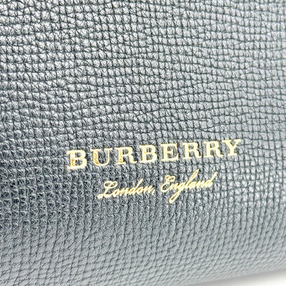 Burberry Camberley Top Handle Leather, Black, Leather, Handbag