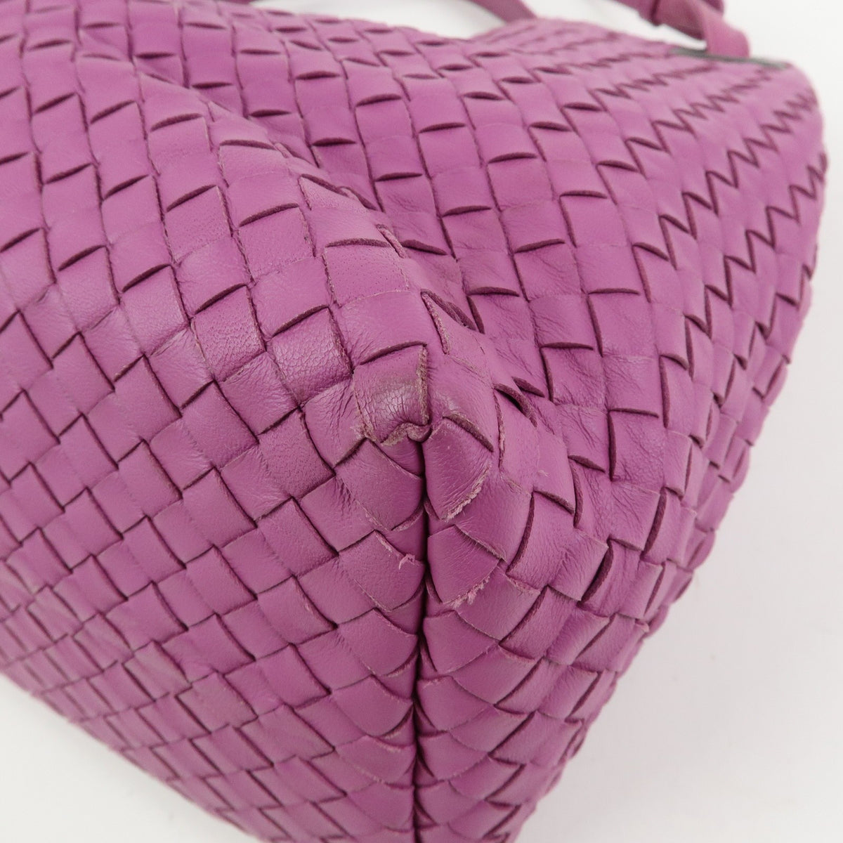 Bottega Veneta Garda Intrecciato Nappa, Purple, Leather, Handbag
