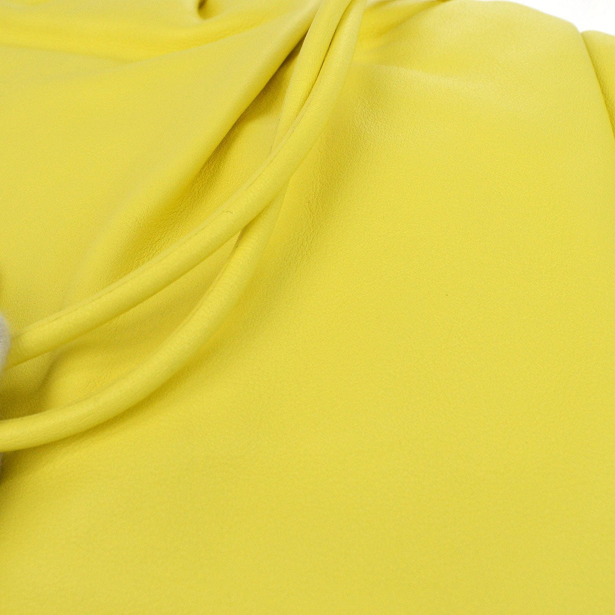 Bottega Veneta The Fringe Leather, Yellow, Leather, Clutch