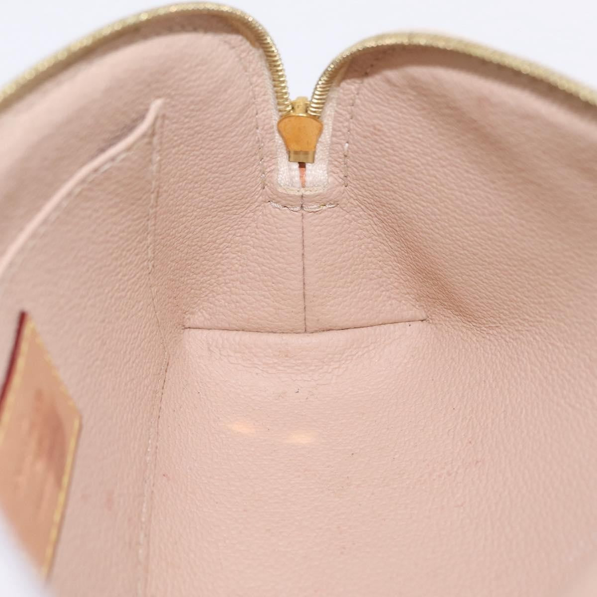Louis Vuitton Toiletry Pouch Damier, Beige, Canvas, Clutch