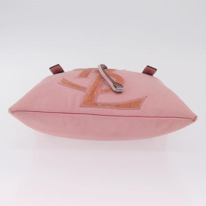 Saint Laurent Kahala Drawstring Canvas, Pink, Canvas, Tote Bag