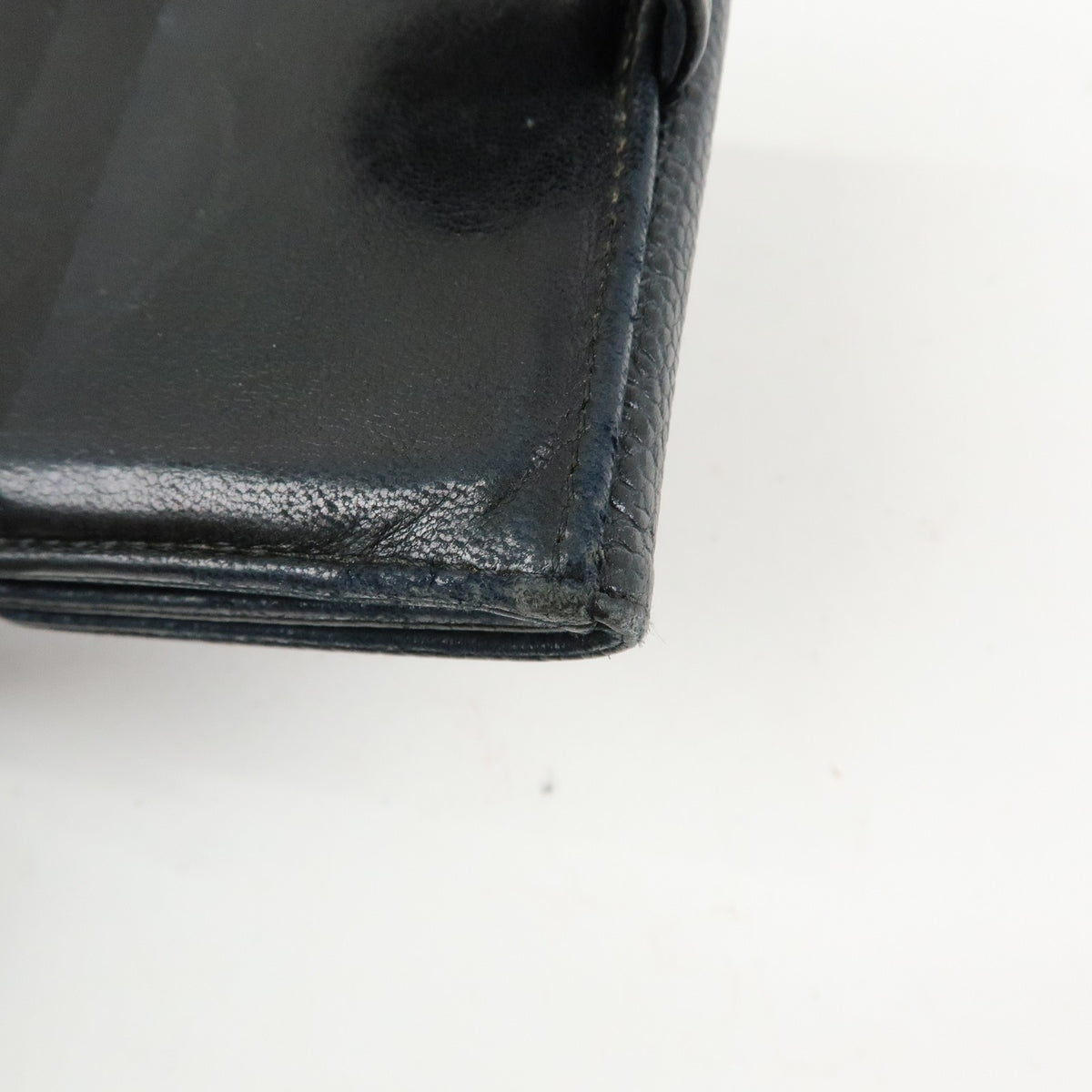 Chanel Vintage Timeless Bifold Caviar, Black, Leather, Wallet