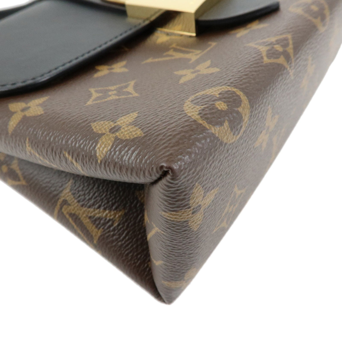 Louis Vuitton Locky Monogram Canvas with Leather, Brown, Canvas, Handbag