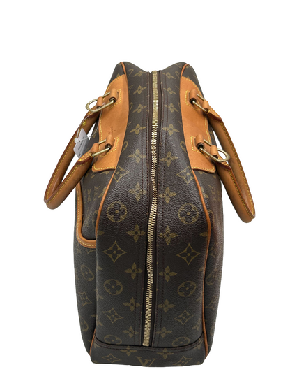 Louis Vuitton Deauville Handbag Monogram Canvas, Brown, Canvas, Handbag