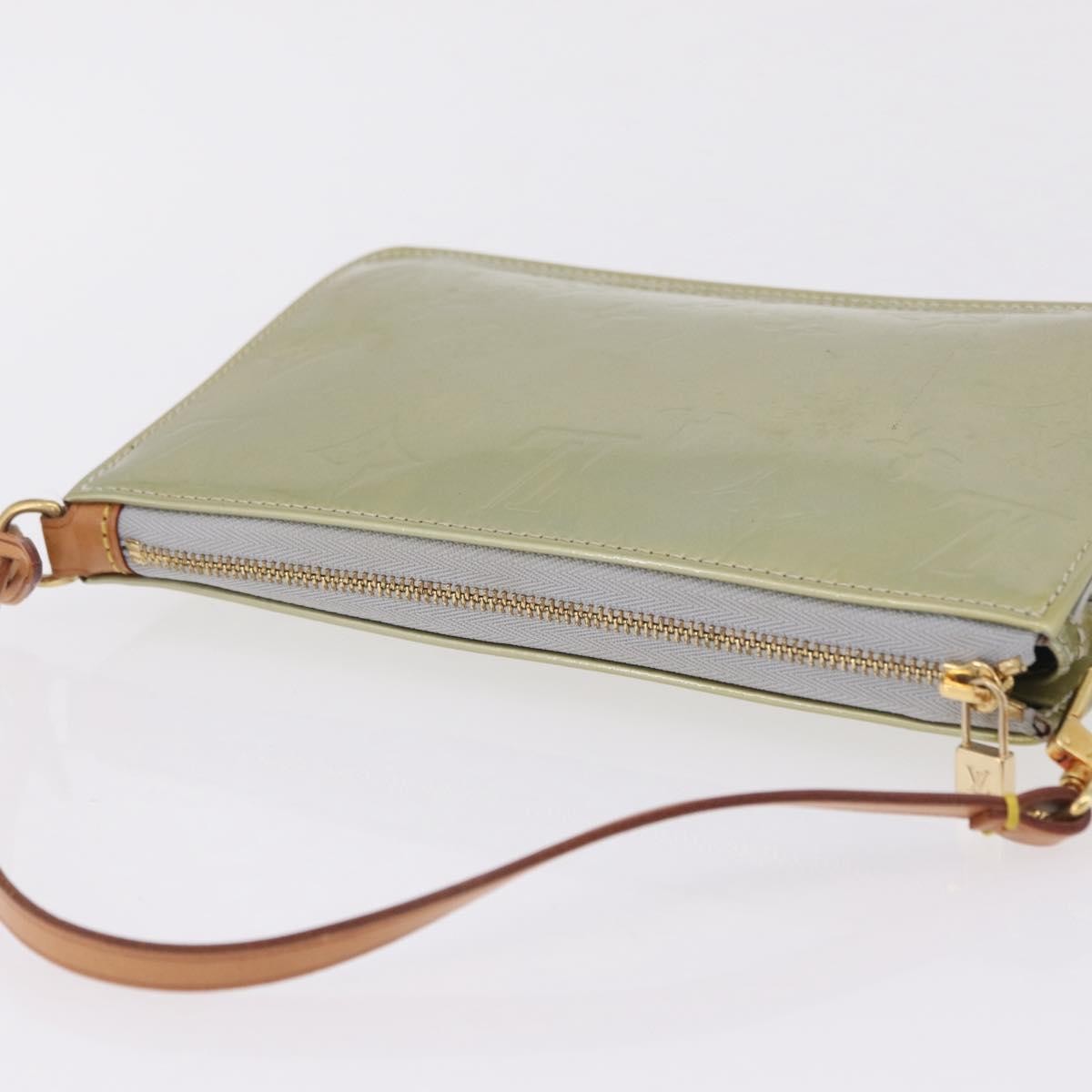 Louis Vuitton Lexington Pochette Monogram Vernis, Beige, Patent Leather, Clutch