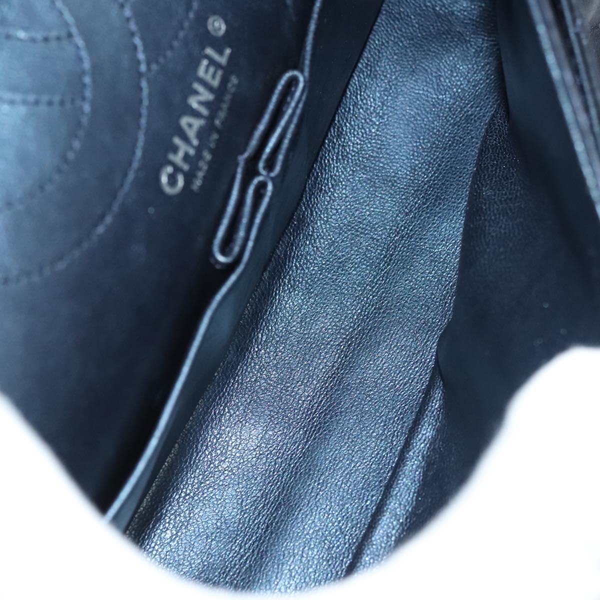 Chanel Hybrid Reissue Double Flap Bag Quilted Lambskin, NAVY, LEATHER, Shoulder bag