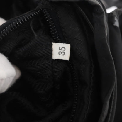 Prada Double Front Pocket Tessuto, Black, Nylon, Backpack