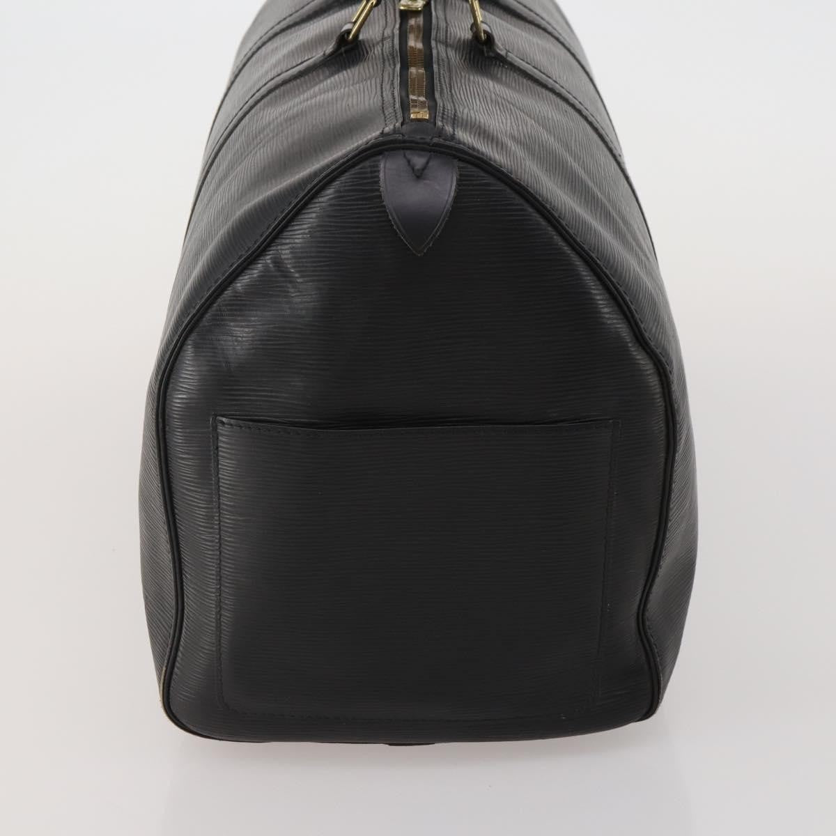 Louis Vuitton Keepall Epi Leather, Black, Leather, Travel Bag