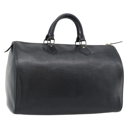 Louis Vuitton Speedy Epi, Black, Leather, Handbag