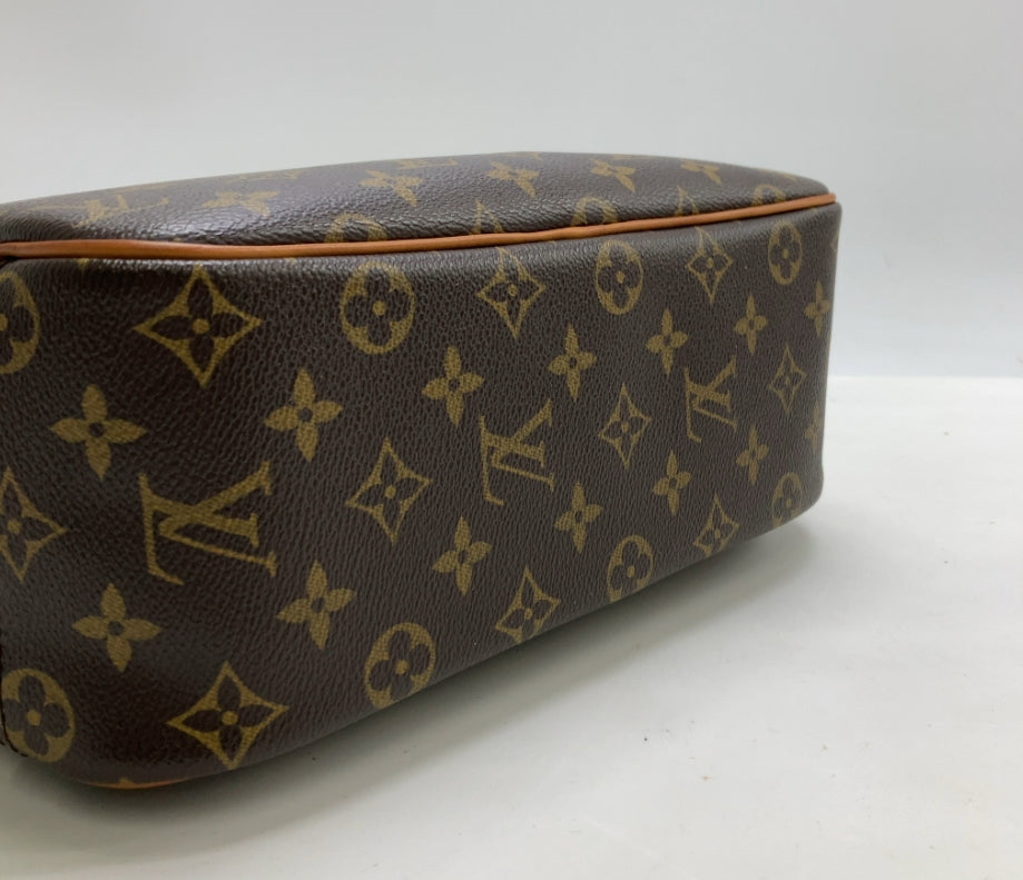 Louis Vuitton Trouville Handbag Monogram Canvas, Brown, Canvas, Handbag