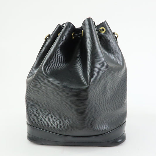 Louis Vuitton Noe Epi Leather, Black, Leather, Shoulder Bag