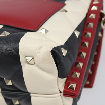 Valentino Garavani Candystud Top Handle Leather, Red, Leather, Handbag