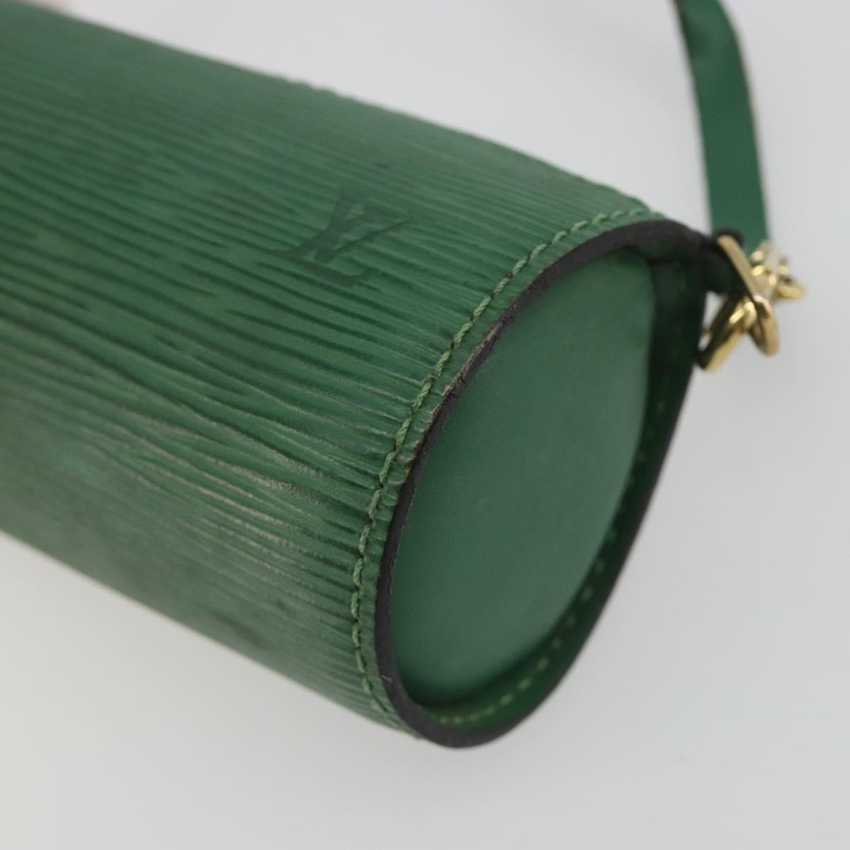 Louis Vuitton Soufflot Pochette Epi Leather, Green, Leather, Clutch